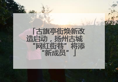 古旗亭街焕新改造启动，扬州古城“网红街巷”将添“新成员”