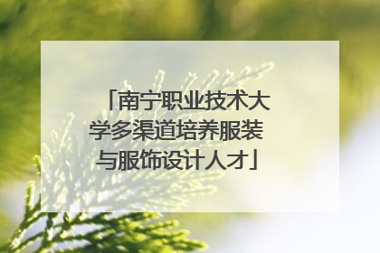 南宁职业技术大学多渠道培养服装与服饰设计人才