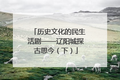 历史文化的民生活剧——辽阳城探古思今（下）
