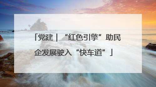 党建｜“红色引擎”助民企发展驶入“快车道”