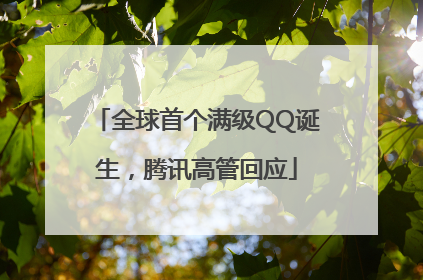 全球首个满级QQ诞生，腾讯高管回应