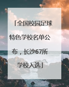 全国校园足球特色学校名单公布，长沙67所学校入选