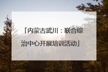 内蒙古武川：联合综治中心开展培训活动