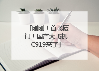 刚刚！首飞厦门！国产大飞机C919来了