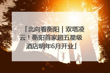 北向看衡阳｜双塔凌云！衡阳首家超五星级酒店明年6月开业