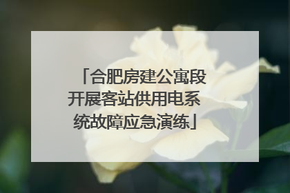 合肥房建公寓段开展客站供用电系统故障应急演练