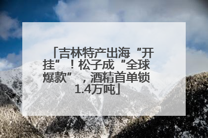 吉林特产出海“开挂”！松子成“全球爆款”，酒精首单锁1.4万吨