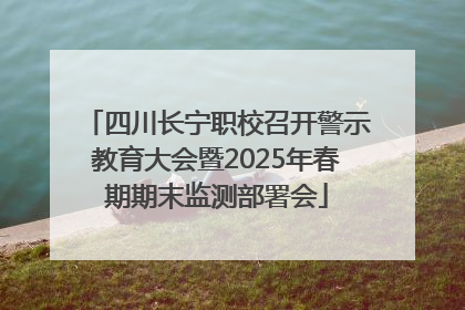四川长宁职校召开警示教育大会暨2025年春期期末监测部署会