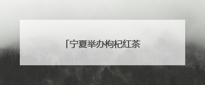 宁夏举办枸杞红茶高质量发展大会
