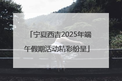 宁夏西吉2025年端午假期活动精彩纷呈