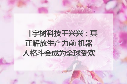 宇树科技王兴兴：真正解放生产力前 机器人格斗会成为全球受欢迎的赛事｜科技观察