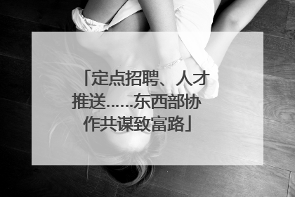 定点招聘、人才推送……东西部协作共谋致富路