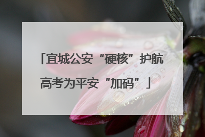 宜城公安“硬核”护航高考为平安“加码”