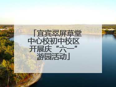 宜宾翠屏草堂中心校初中校区开展庆“六一”游园活动