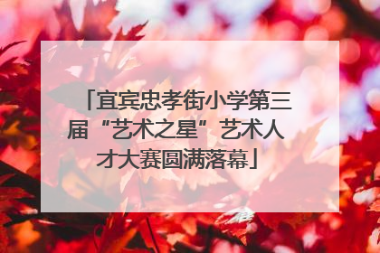 宜宾忠孝街小学第三届“艺术之星”艺术人才大赛圆满落幕