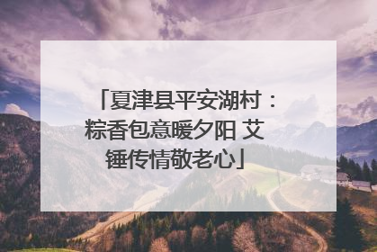 夏津县平安湖村：粽香包意暖夕阳 艾锤传情敬老心