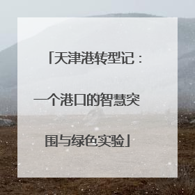 天津港转型记：一个港口的智慧突围与绿色实验