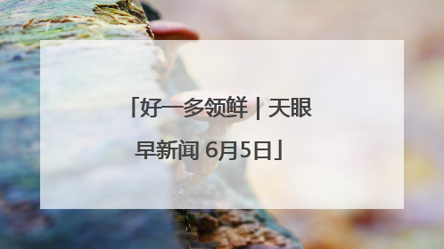 好一多领鲜｜天眼早新闻 6月5日