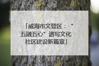威海市文登区：“五融五心”谱写文化社区建设新篇章