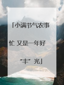 小满节气农事忙 又是一年好“丰”光