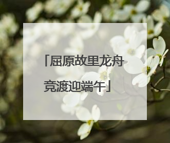 屈原故里龙舟竞渡迎端午