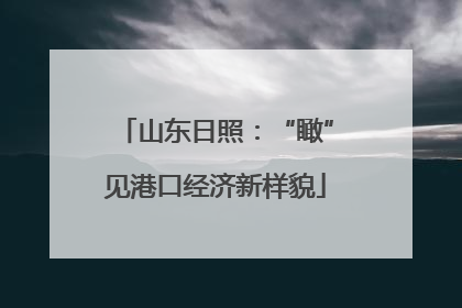 山东日照：“瞰”见港口经济新样貌