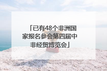 已有48个非洲国家报名参会第四届中非经贸博览会
