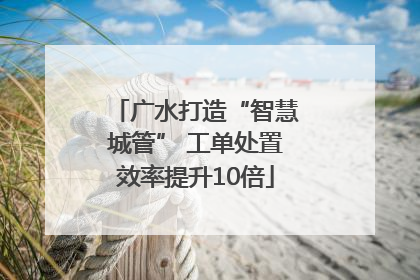 广水打造“智慧城管” 工单处置效率提升10倍