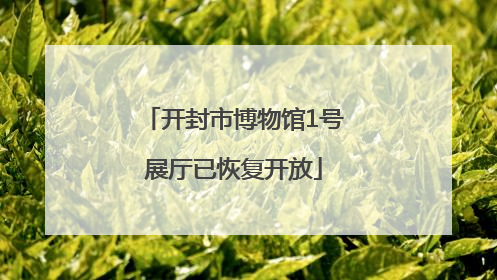 开封市博物馆1号展厅已恢复开放