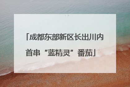 成都东部新区长出川内首串“蓝精灵”番茄