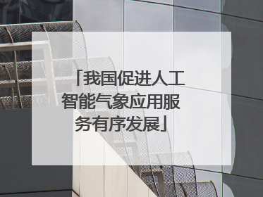 我国促进人工智能气象应用服务有序发展