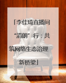 李佳琦直播间“清朗”行：共筑网络生态治理新桥梁