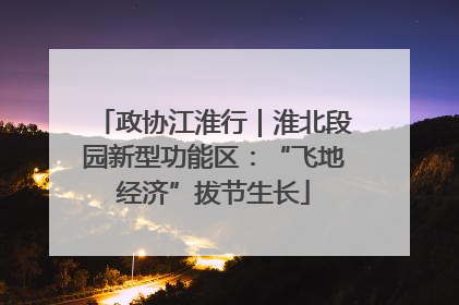 政协江淮行｜淮北段园新型功能区：“飞地经济”拔节生长