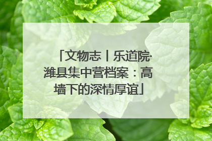 文物志丨乐道院·潍县集中营档案：高墙下的深情厚谊