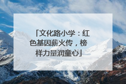 文化路小学：红色基因薪火传，榜样力量润童心