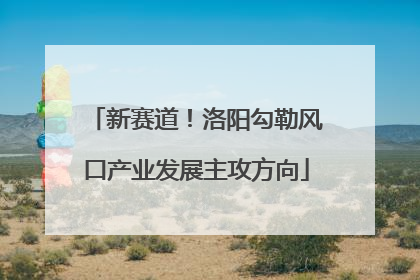 新赛道！洛阳勾勒风口产业发展主攻方向