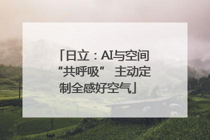 日立：AI与空间“共呼吸” 主动定制全感好空气