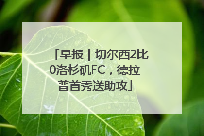 早报｜切尔西2比0洛杉矶FC，德拉普首秀送助攻