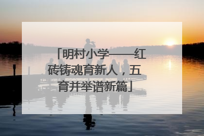 明村小学——红砖铸魂育新人，五育并举谱新篇