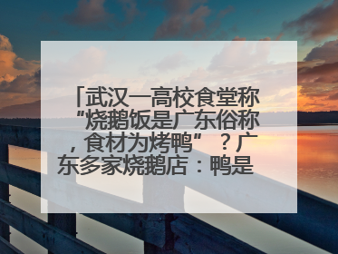 武汉一高校食堂称“烧鹅饭是广东俗称，食材为烤鸭”？广东多家烧鹅店：鸭是鸭鹅是鹅