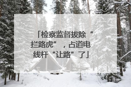 检察监督拔除“拦路虎”，占道电线杆“让路”了