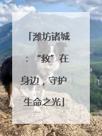 潍坊诸城：“救”在身边，守护生命之光