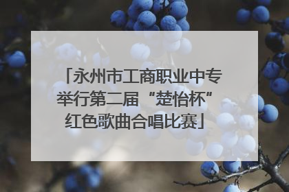 永州市工商职业中专举行第二届“楚怡杯”红色歌曲合唱比赛