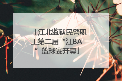 江北监狱民警职工第二届“江BA”篮球赛开幕