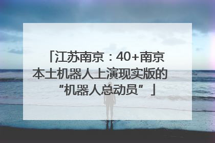 江苏南京：40+南京本土机器人上演现实版的“机器人总动员”