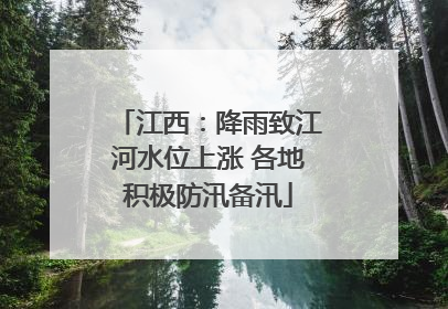 江西：降雨致江河水位上涨 各地积极防汛备汛