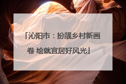 沁阳市：扮靓乡村新画卷 绘就宜居好风光