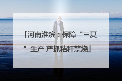 河南淮滨：保障“三夏”生产 严抓秸秆禁烧