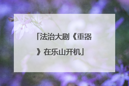 法治大剧《重器》在乐山开机