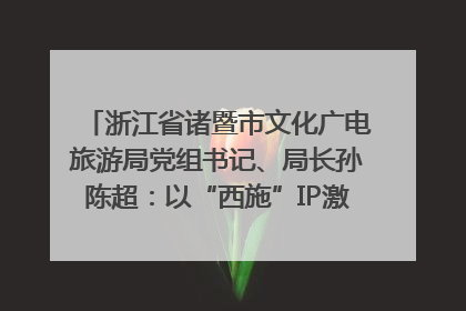 浙江省诸暨市文化广电旅游局党组书记、局长孙陈超：以“西施”IP激活全域旅游 打造县域文旅融合新标杆｜第七届全国县域旅游研究成果发布系列活动